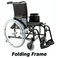 Folding Wheelchair Frame